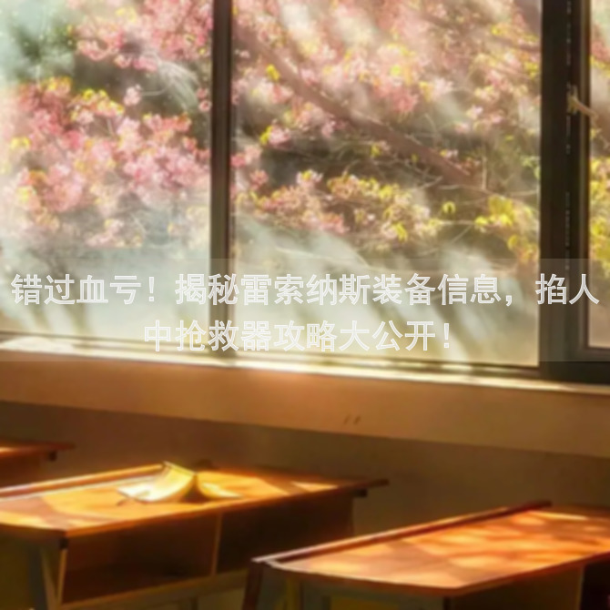 错过血亏！揭秘雷索纳斯装备信息，掐人中抢救器攻略大公开！