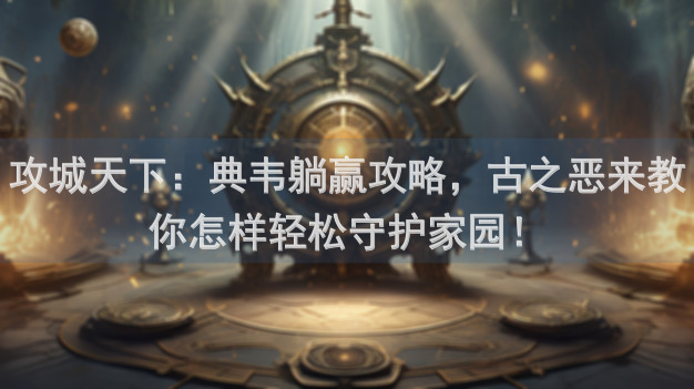攻城天下：典韦躺赢攻略，古之恶来教你怎样轻松守护家园！